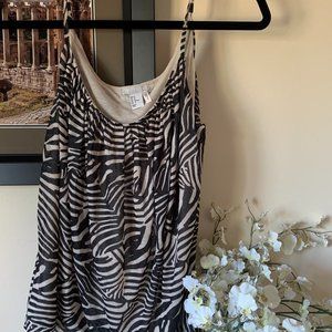 H&M zebra print top